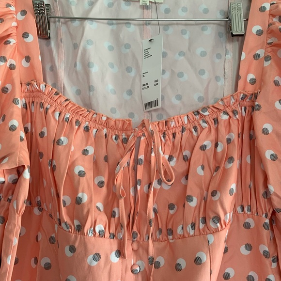 UO X Eggie orange Zen button front mini dress - Picture 8 of 10